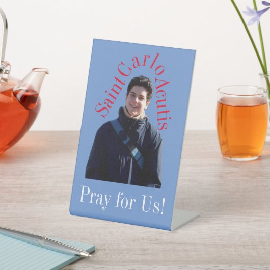 Saint Carlo Acutis 台座サイン (インサイチュ)