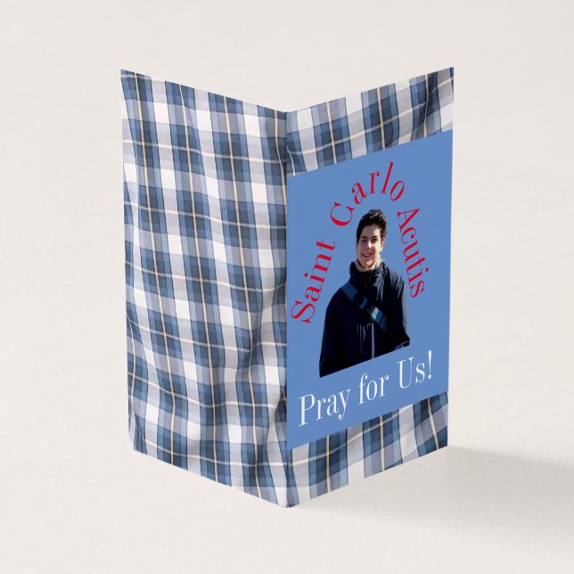 Saint Carlo Acutis Prayer Card (外部)