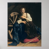 Saint Catherine of Alexandria,  Caravaggio ポスター (正面)