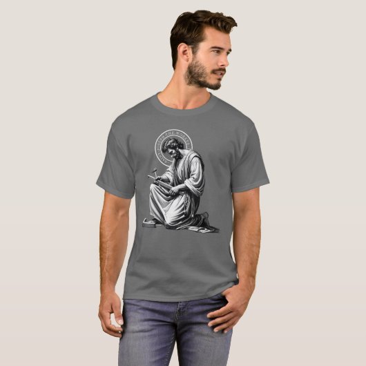 Saint Catholic Church St Josephhe Worker Jesus Fat Tシャツ (正面フル)