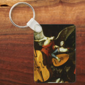 Saint Cecilia and the Angel by Carlo Saraceni キーホルダー (正面)