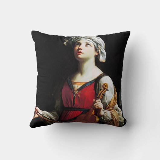 Saint Cecilia (St. Cecilia), Guido Reni クッション (裏面)