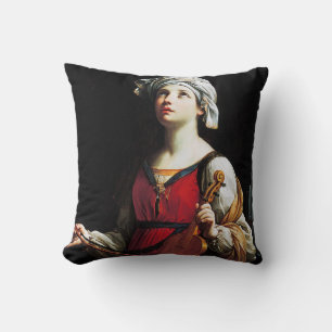 Saint Cecilia (St. Cecilia), Guido Reni クッション