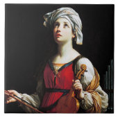 Saint Cecilia (St. Cecilia), Guido Reni タイル (正面)