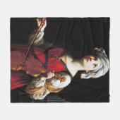 Saint Cecilia (St. Cecilia), Guido Reni フリースブランケット (正面(横))
