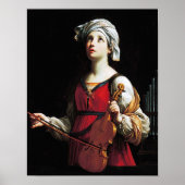 Saint Cecilia (St. Cecilia), Guido Reni ポスター (正面)