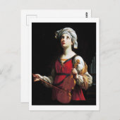 Saint Cecilia (St. Cecilia), Guido Reni ポストカード (正面/裏面)