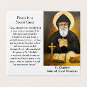 Saint Charbel Prayer Card (外部フラット)