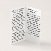 Saint Charbel Prayer Card (内部)