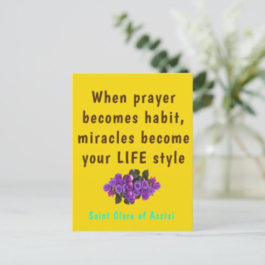 Saint Clare Assisi Poster ポストカード (スタンド正面)