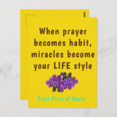 Saint Clare Assisi Poster ポストカード (正面/裏面)