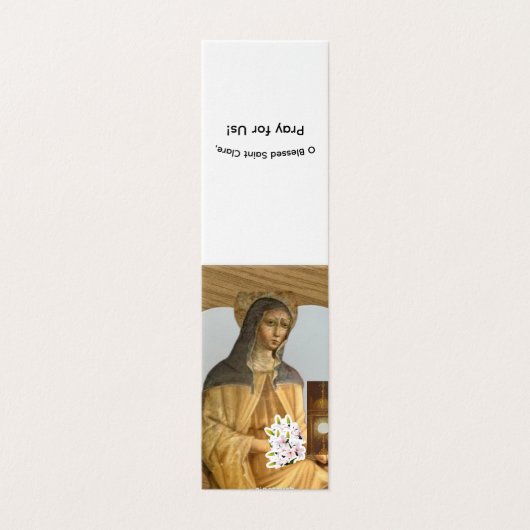 Saint Clare of Assisi Prayer Card (外部フラット)