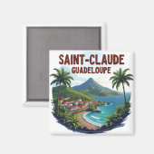SAINT-CLAUDE GUADELOUPE マグネット (正面/裏面)