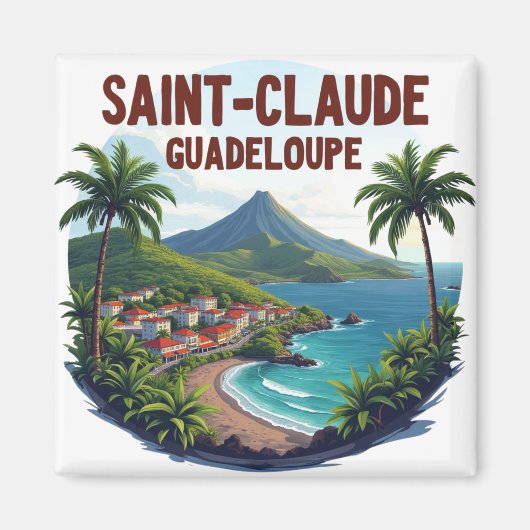 SAINT-CLAUDE GUADELOUPE マグネット (正面)