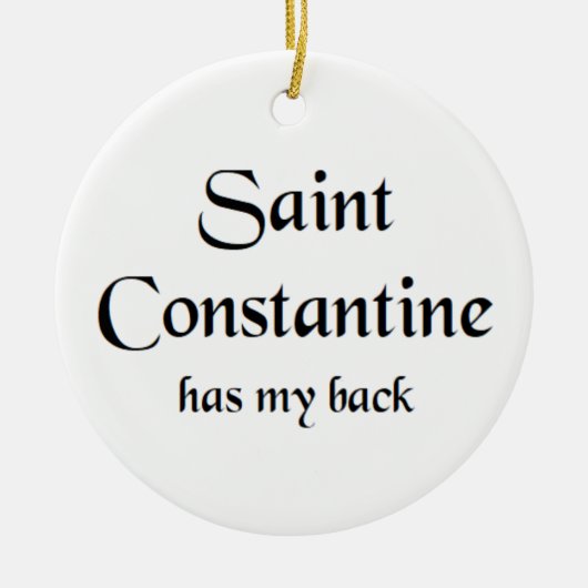 saint constantine coffee mug セラミックオーナメント (正面)