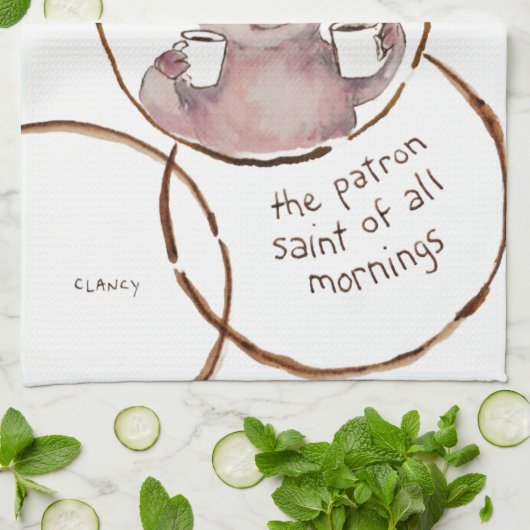 Saint Cuppa Jo Absurdi-tea towel キッチンタオル (折り畳み)