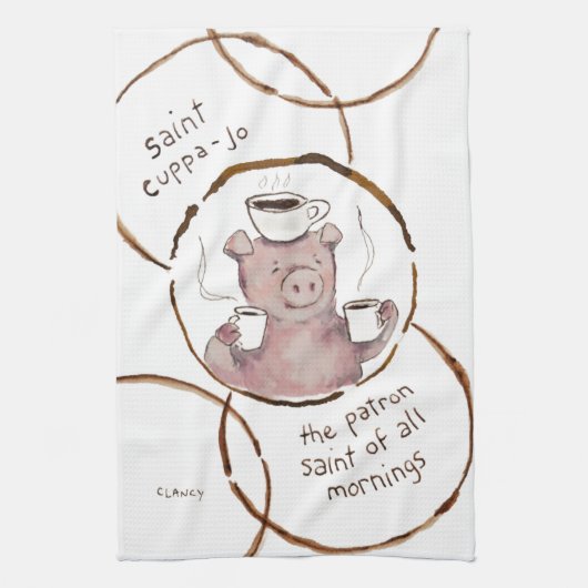 Saint Cuppa Jo Absurdi-tea towel キッチンタオル (縦)