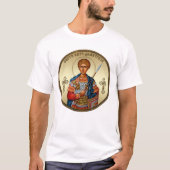 Saint Demetrius icon srb Tシャツ (正面)