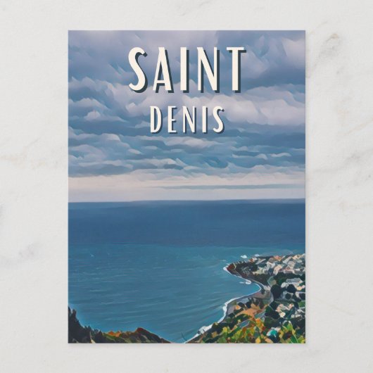 Saint-Denis (La Réunion) Photo Vintage ポストカード (正面)