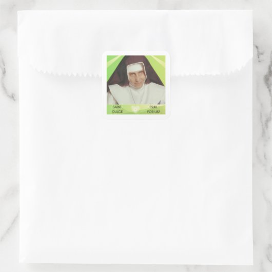 Saint Dulce of the poor souvenir スクエアシール (バッグ)