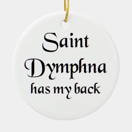 saint dymphna セラミックオーナメント (正面)