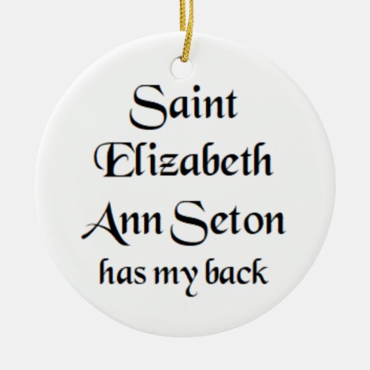 saint elizabeth ann seton coffee mug セラミックオーナメント (正面)