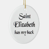 saint elizabeth Mug セラミックオーナメント (右)