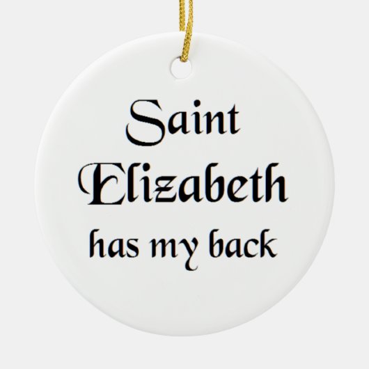 saint elizabeth Mug セラミックオーナメント (正面)