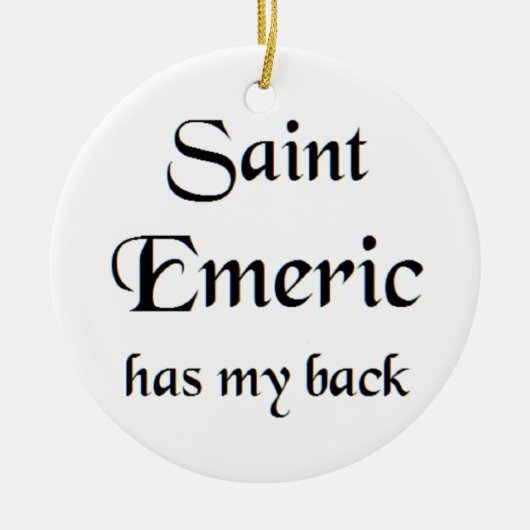 saint emeric coffee mug セラミックオーナメント (正面)