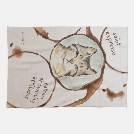 Saint Espresso Absurdi-tea towel キッチンタオル (横)