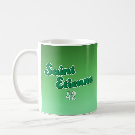 Saint-Etienne France コーヒーマグカップ (左)