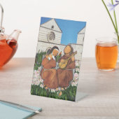 Saint Francis and Saint Clare 台座サイン (インサイチュ)