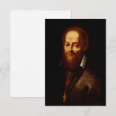 Saint Francis de Sales Gentleman Saint Holy Card サンキューカード (正面/裏面)