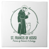 Saint Francis of Assisi: Patron of Animals タイル (正面)