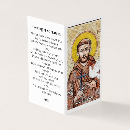 Saint Francis of Assisi Prayer Card (外部)