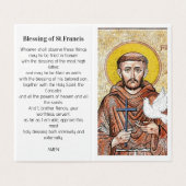 Saint Francis of Assisi Prayer Card (外部フラット)