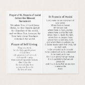 Saint Francis of Assisi Prayer Card (内部フラット)