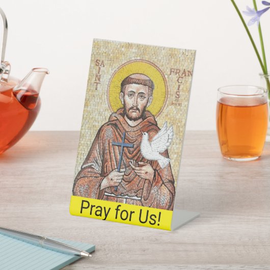 Saint Francis of Assisi Sign 台座サイン (インサイチュ)