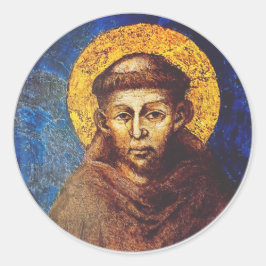 Saint Francis of Assisi The Canticle of Creation ラウンドシール