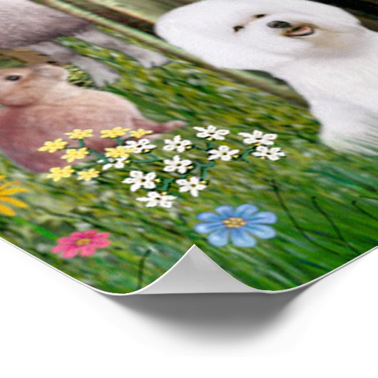 Saint Francis with 10 Dogs ポスター (角)