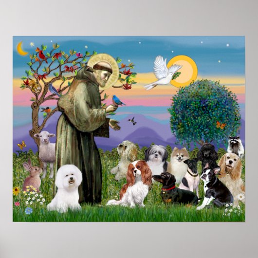 Saint Francis with 10 Dogs ポスター (正面)