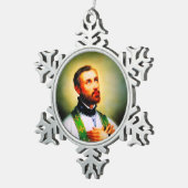 Saint Francis Xavier スノーフレークピューターオーナメント (右)