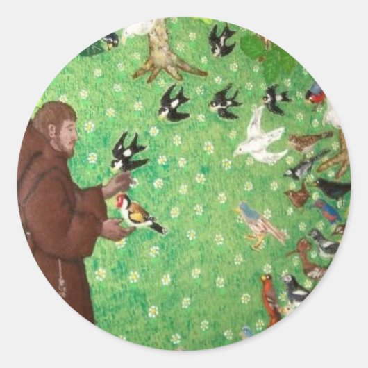 Saint François d'Assise ラウンドシール (正面)