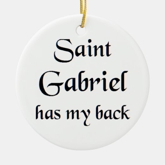 saint gabriel セラミックオーナメント (正面)