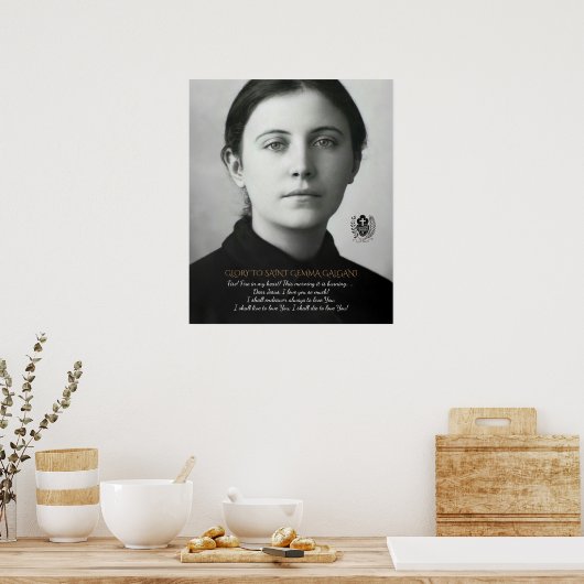 SAINT GEMMA GALGANI POSTER ポスター (キッチン)