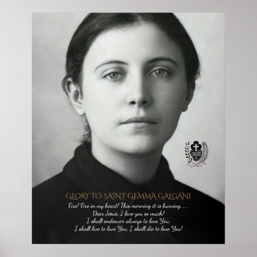 SAINT GEMMA GALGANI POSTER ポスター (正面)