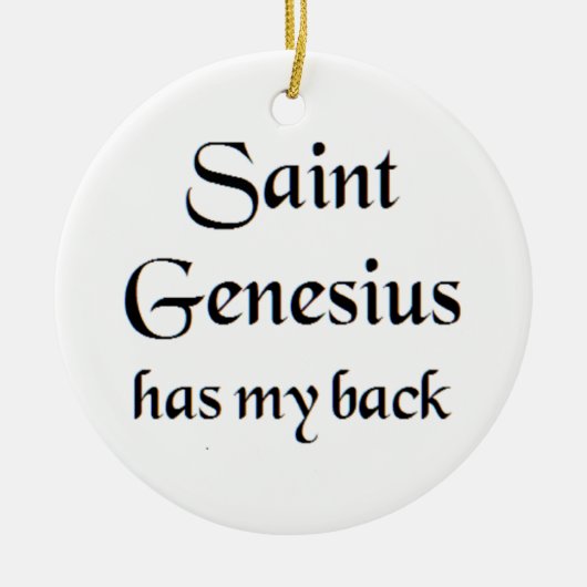 saint genesius セラミックオーナメント (正面)