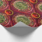 SAINT GEORGE, DRAGON /マドンナとCHILD RED Ruby ラッピングペーパー (角)