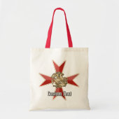 Saint George over Maltese Cross トートバッグ (正面)