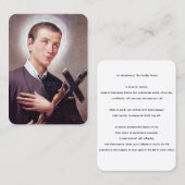 Saint Gerard Majella Fertility Prayer Card 名刺 (正面/裏面)